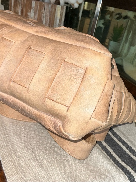 Bed Stu Orchid Leather Satchel Handbag Crossbody Bag Taupe Driftwood MSRP $280 - Picture 10 of 13